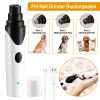 Dogs Cats Pet Nail Grinder USB Rechargeable Pet Electric Nail Trimmer Clipper 3500RPM Paws Trimming Shaping Smoothing Grinder w/ 5Hrs Work Time