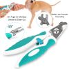Professional Stainless Steel Pet Nail Clipper with Nail File