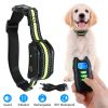 Dog Training Collar w/ Remote IPX7 Rechargeable Bark Collar w/ Beep Vibration Flashlight 8 Adjustable Intensities