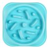 Dog Cat Slow Feeder Bowl Pet No Gulp Feeder Bowl Anti-Bloat Feeding Plate