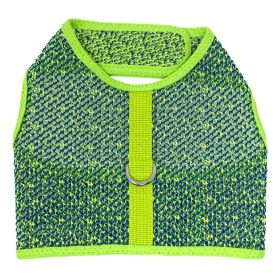 Active Mesh Dog Harness with Leash (Color: Neon Green & Blue, size: X-Small)